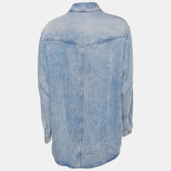 Pre Owned Isabel Marant Etoile Blue Denim Taniami Oversized Shirt S 