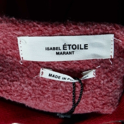 Isabel Marant Etoile Red Knit Hoodie S
