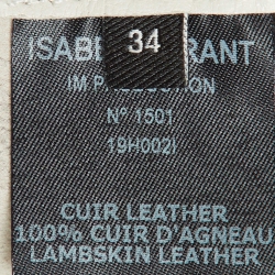 Pre Owned  Isabel Marant Beige Leather Buttoned Front Jacket S