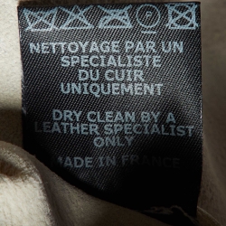 Pre Owned  Isabel Marant Beige Leather Buttoned Front Jacket S