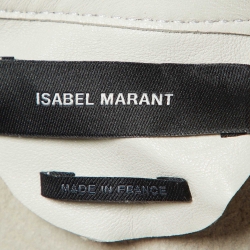 Pre Owned  Isabel Marant Beige Leather Buttoned Front Jacket S