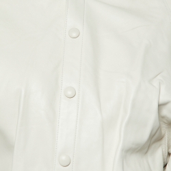 Pre Owned  Isabel Marant Beige Leather Buttoned Front Jacket S