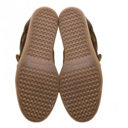 Pre Owned Isabel Marant Two Tone Suede Bobby Lace Up Wedge Sneakers Size 40