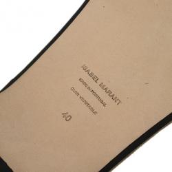 Pre Owned Isabel Marant Brown Braided Leather Brook Sandals Size 40