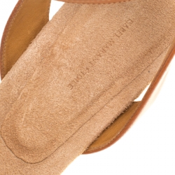 Pre Owned Isabel Marant Multicolor Leather Pulse Ankle Wrap Sandals Size 38