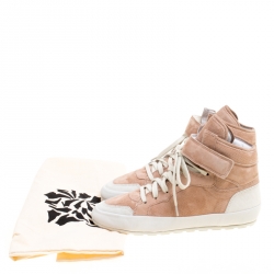 Pre Owned Isabel Marant Blush Pink Suede Bessy High Top Sneakers Size 38