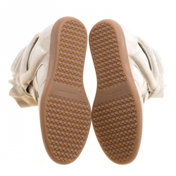 Pre Owned Isabel Marant Grey Suede Bekett Wedge Sneakers Size 41