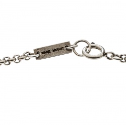 Pre Owned Isabel Marant Linares Handkerchief Silver Tone Necklace