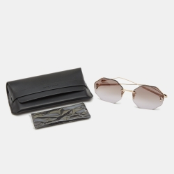 Pre Owned Isabel Marant Black/Gold Gradient Geometric Sunglasses