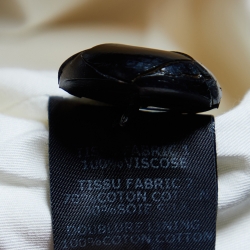 Pre Owned Isabel Marant Beige Satin Trim Canvas Oversized Waistcoat S