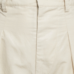 Pre Owned Isabel Marant Cream Cotton Blend Trousers M