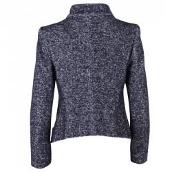 Isabel Marant Grey Tweed Wool Wrap Jacket S