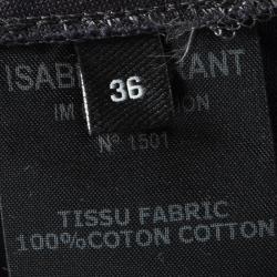 Pre Owned Isabel Marant Navy Blue Cotton Draped Jacket S