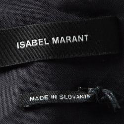 Pre Owned Isabel Marant Navy Blue Cotton Draped Jacket S