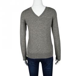 Isabel Marant Etoile Grey Melange Knit V Neck Sweater M