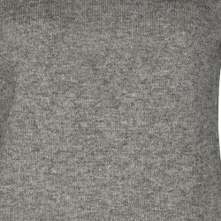 Isabel Marant Etoile Grey Melange Knit V Neck Sweater M