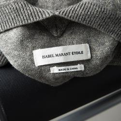 Isabel Marant Etoile Grey Melange Knit V Neck Sweater M