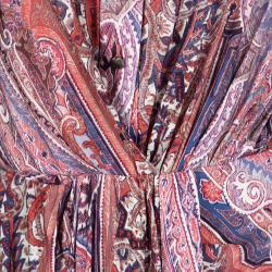 Pre Owned Isabel Marant Maryloe Mankolam Paisley Printed Jersey Mini Dress M