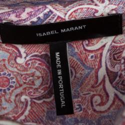 Pre Owned Isabel Marant Maryloe Mankolam Paisley Printed Jersey Mini Dress M