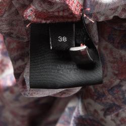 Pre Owned Isabel Marant Maryloe Mankolam Paisley Printed Jersey Mini Dress M