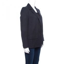 Isabel Marant Etoile Dark Grey Herringbone Weave Blazer M
