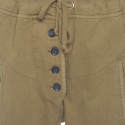 Isabel Marant Etoile Khaki Green Distressed Hem Jogger Pants M