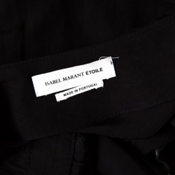 Isabel Marant Etoile Flore Black Wrap Maxi Dress M