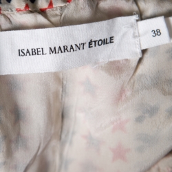 Pre Owned Isabel Marant Etoile Star Printed Silk Bow Detail Shorts M