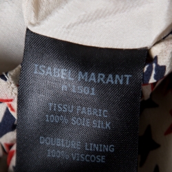Pre Owned Isabel Marant Etoile Star Printed Silk Bow Detail Shorts M