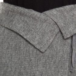 Pre Owned Isabel Marant Etoile Grey Wool Faux Wrap Lyneth Mini Skirt M