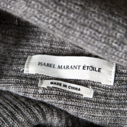 Pre Owned Isabel Marant Etoile Grey Wool Faux Wrap Lyneth Mini Skirt M