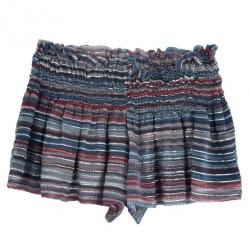 Pre Owned Isabel Marant Smocked Silk Chiffon Culottes S