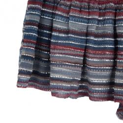 Pre Owned Isabel Marant Smocked Silk Chiffon Culottes S