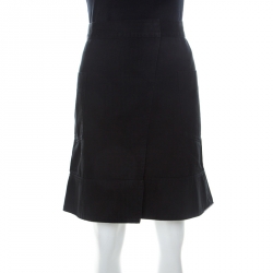 Pre Owned Isabel Marant Black Denim Mini Skirt L