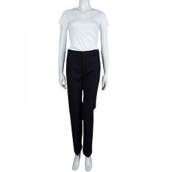  Isabel Marant Etoile Navy Blue Cotton Bootcut Molly Trousers S