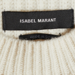 Isabel Marant Ecru Cashmere Wool Bolton Jumper S