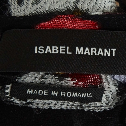 Pre Owned Isabel Marant Black Floral Detailed Silk Blend Short Dress S