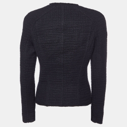 Pre Owned Isabel Marant Black Wool Asymmetric Jacket S