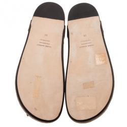 Pre Owned Isabel Marant Brown Braided Leather Brook Sandals Size 39