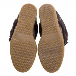 Pre Owned Isabel Marant Grey Suede Bekett Wedge Sneakers Size 39