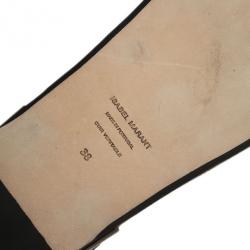 Pre Owned Isabel Marant Brown Braided Leather Brook Sandals Size 38