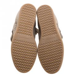 Pre Owned Isabel Marant Moss Green Perforated Suede Basley Ankle Boots Size 40