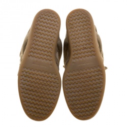 Pre Owned Isabel Marant Khaki Suede Bekett Wedge Sneakers Size 40