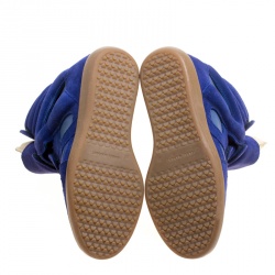 Pre Owned Isabel Marant Blue Suede Bekett Wedge Sneakers Size 37