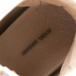 Pre Owned Isabel Marant Beige Suede Bekett Wedge Sneakers Size 39