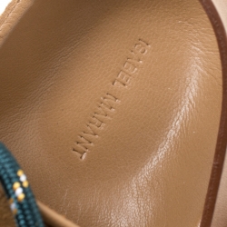 Pre Owned Isabel Marant Brown Suede and Leather Cook Lee Tassel Flat Sandals Size 40