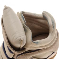 Pre Owned Isabel Marant Grey Bekett Wedge Sneakers Size 36