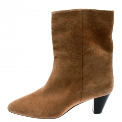Pre Owned Isabel Marant Beige Suede Ankle Boots Size 40
