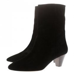 Isabel Marant Black Suede Ankle Boots Size 41