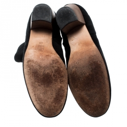 Isabel Marant Black Suede Dicker Ankle Boots Size 40
